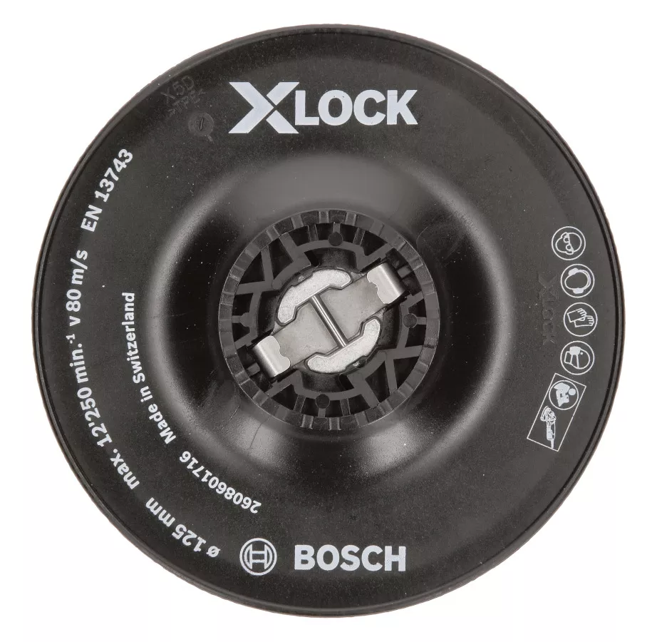 Plateau de ponçage XLock 125mm dur Bosch